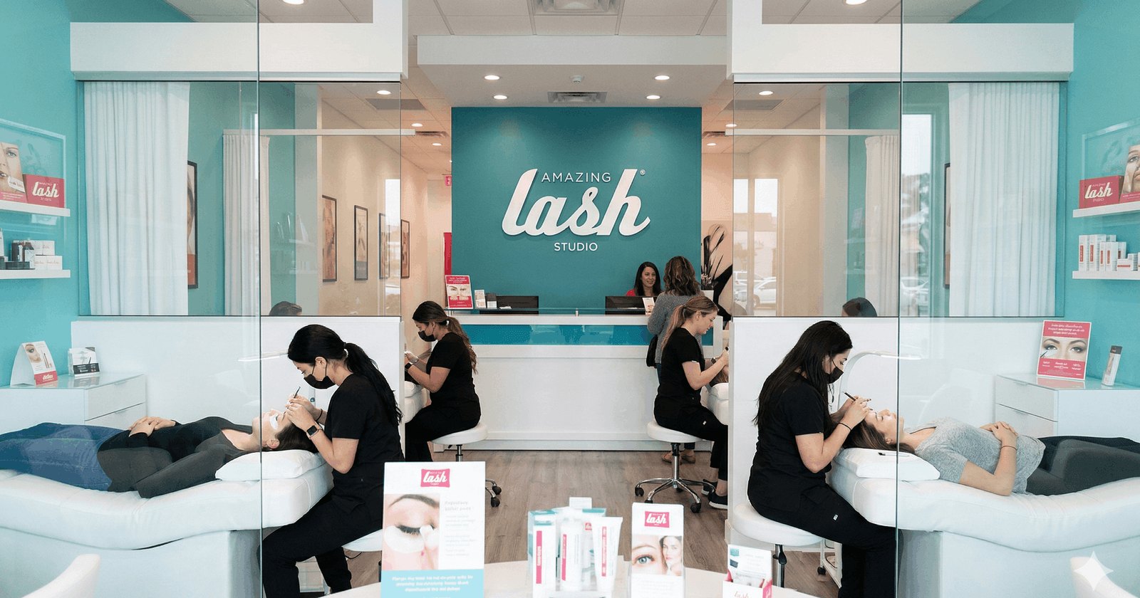Amazing Lash Studio website — homepage